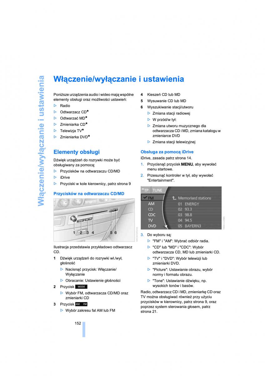 BMW 7 E65 E66 E67 instrukcja obslugi / page 154