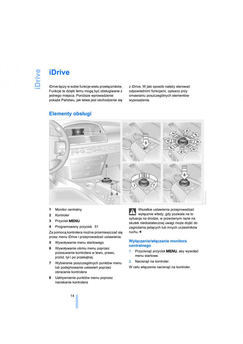 BMW 7 E65 E66 E67 instrukcja obslugi / page 16