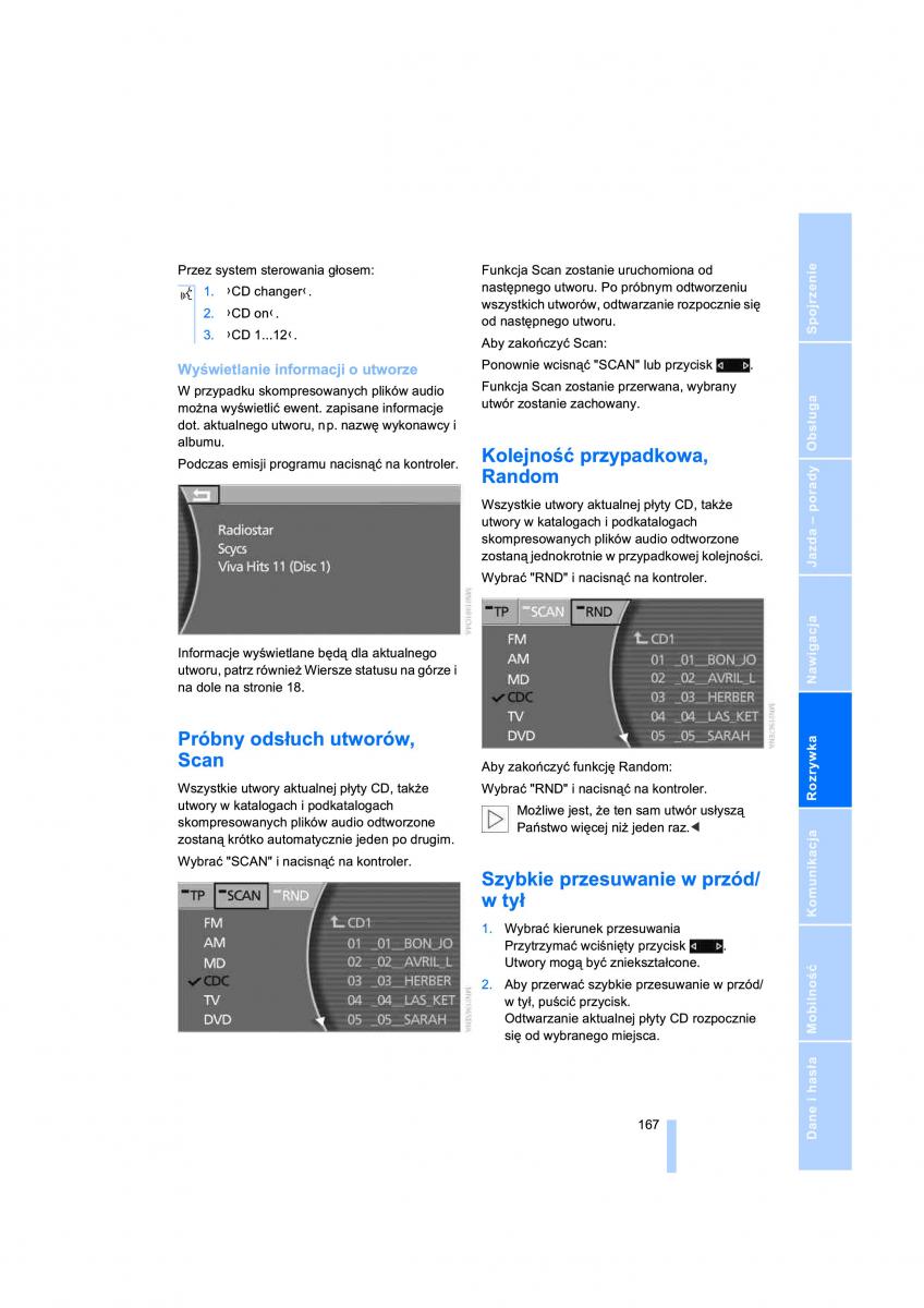 BMW 7 E65 E66 E67 instrukcja obslugi / page 169