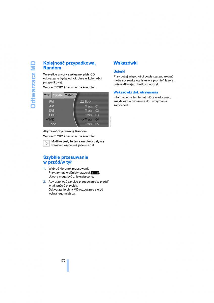 BMW 7 E65 E66 E67 instrukcja obslugi / page 172