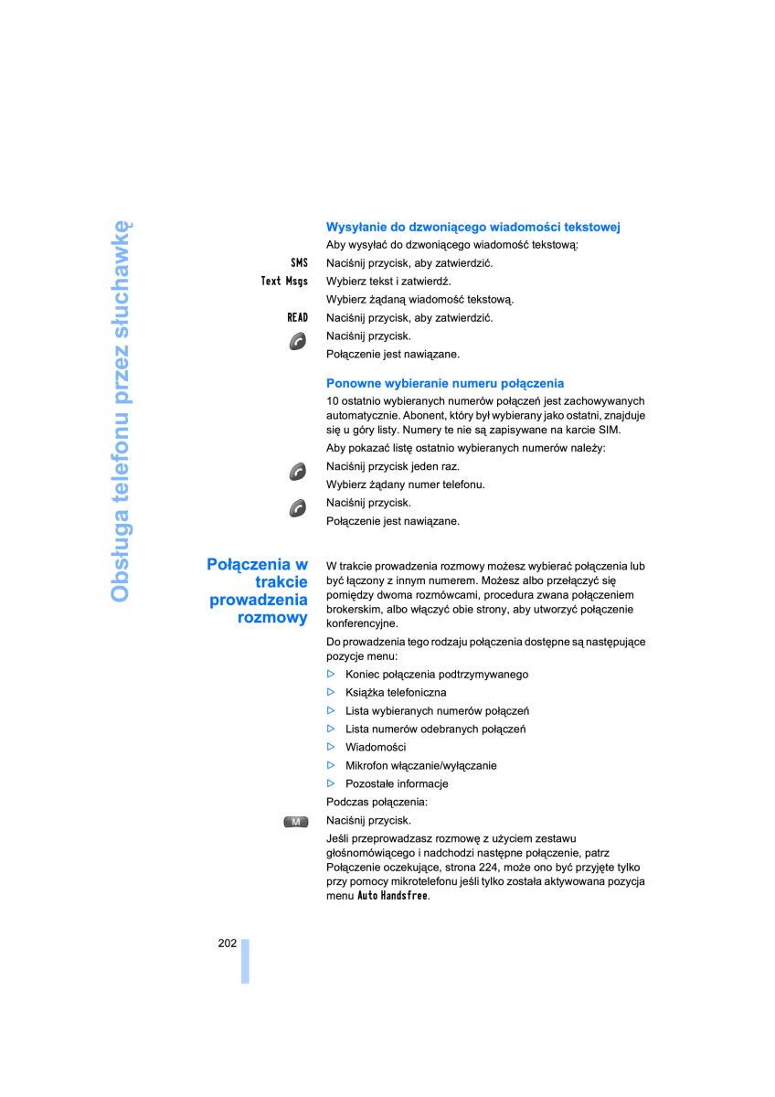 BMW 7 E65 E66 E67 instrukcja obslugi / page 204