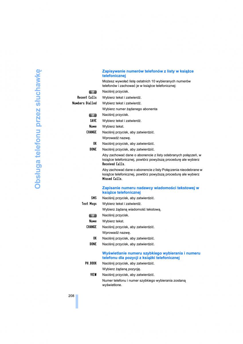 BMW 7 E65 E66 E67 instrukcja obslugi / page 210