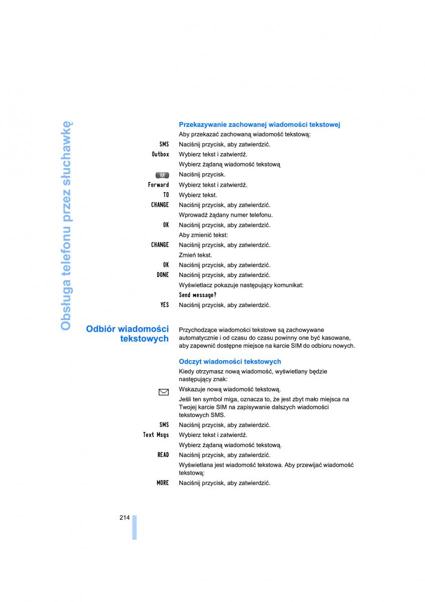 BMW 7 E65 E66 E67 instrukcja obslugi / page 216