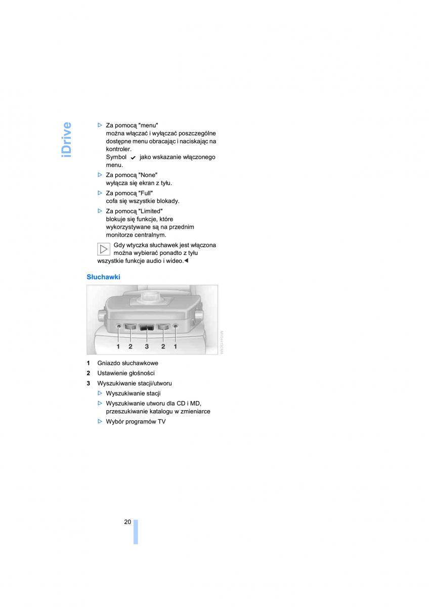 BMW 7 E65 E66 E67 instrukcja obslugi / page 22