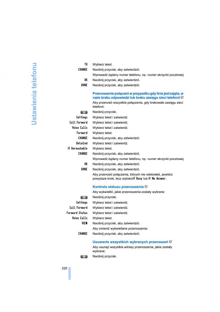 BMW 7 E65 E66 E67 instrukcja obslugi / page 222