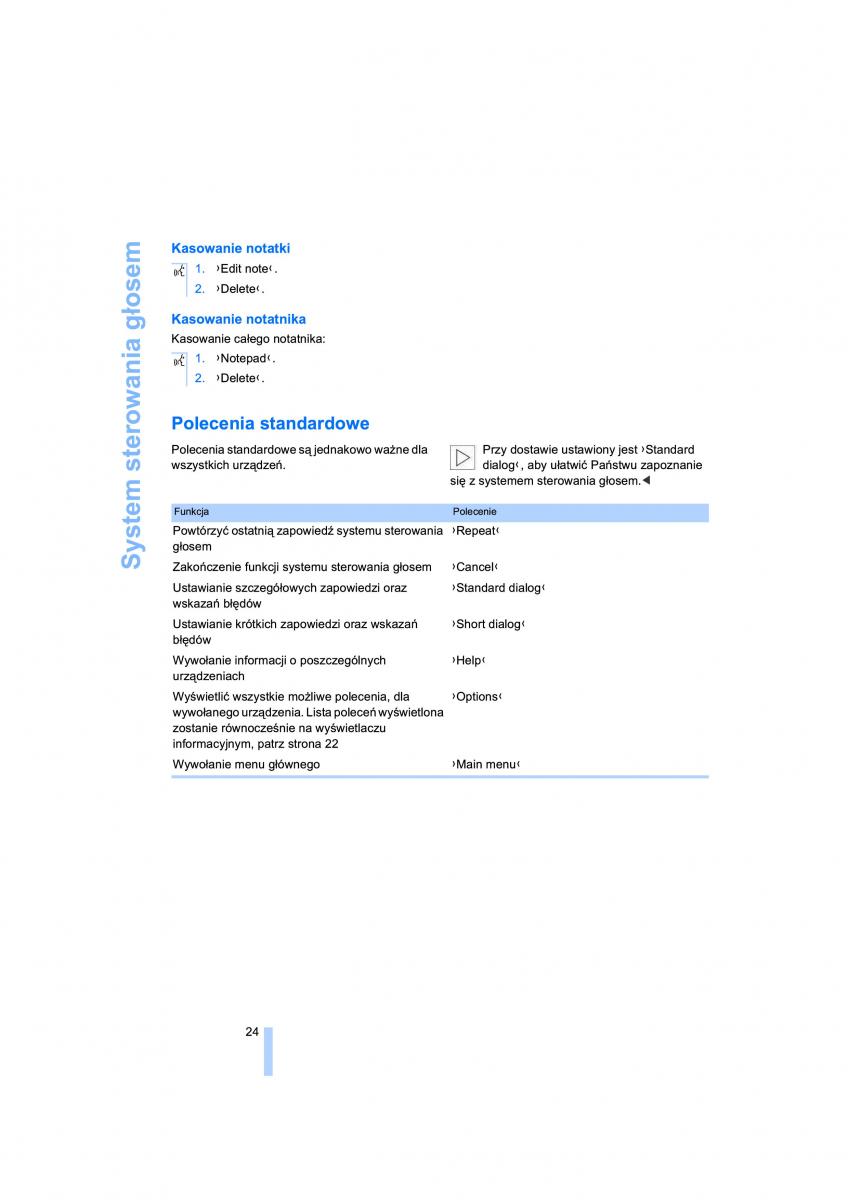 BMW 7 E65 E66 E67 instrukcja obslugi / page 26