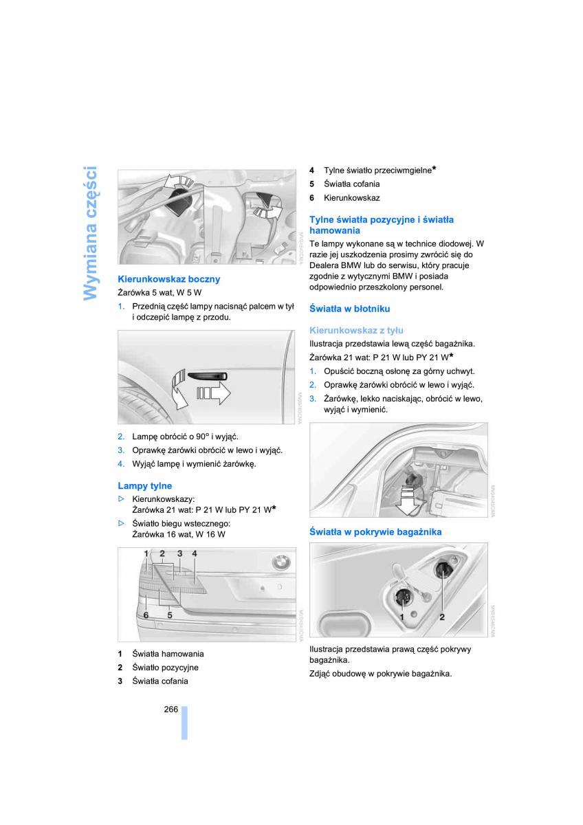 BMW 7 E65 E66 E67 instrukcja obslugi / page 268