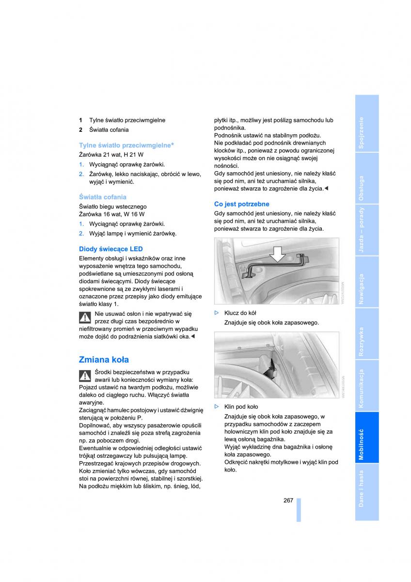 BMW 7 E65 E66 E67 instrukcja obslugi / page 269