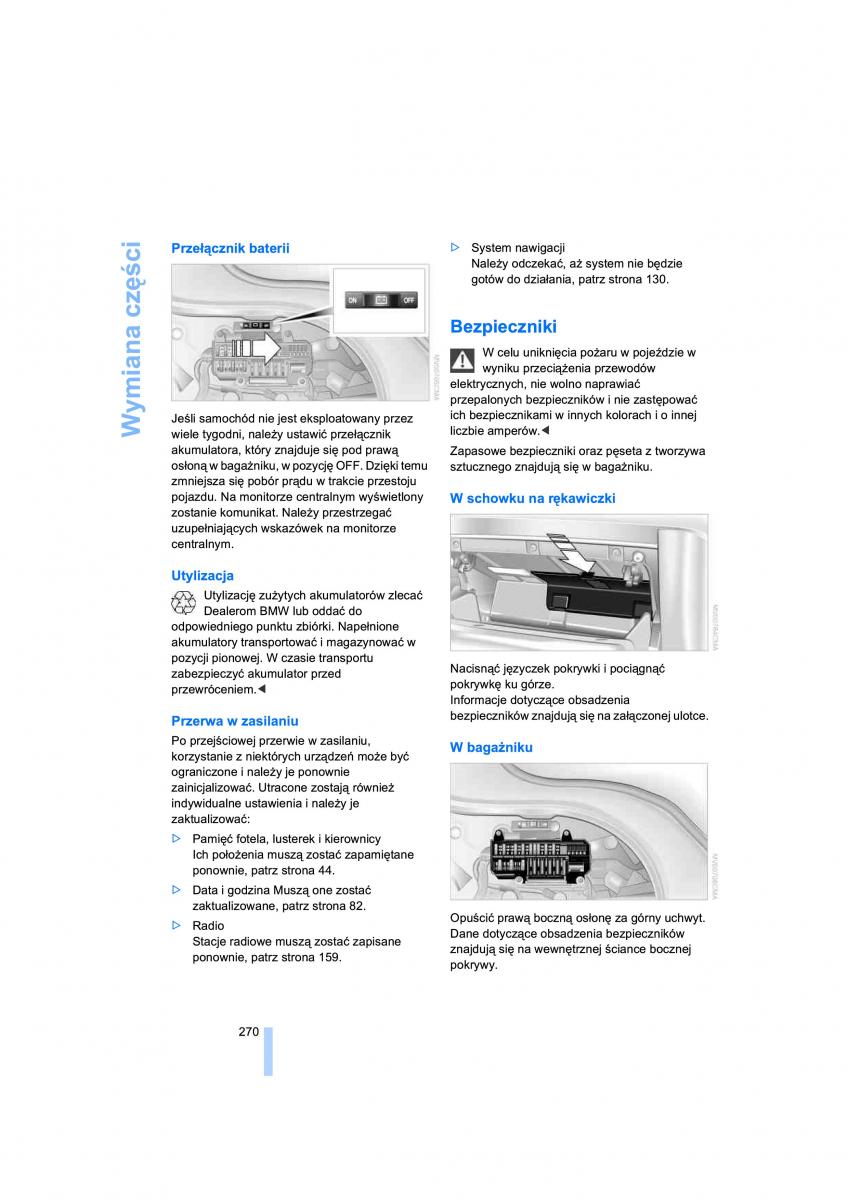 BMW 7 E65 E66 E67 instrukcja obslugi / page 272