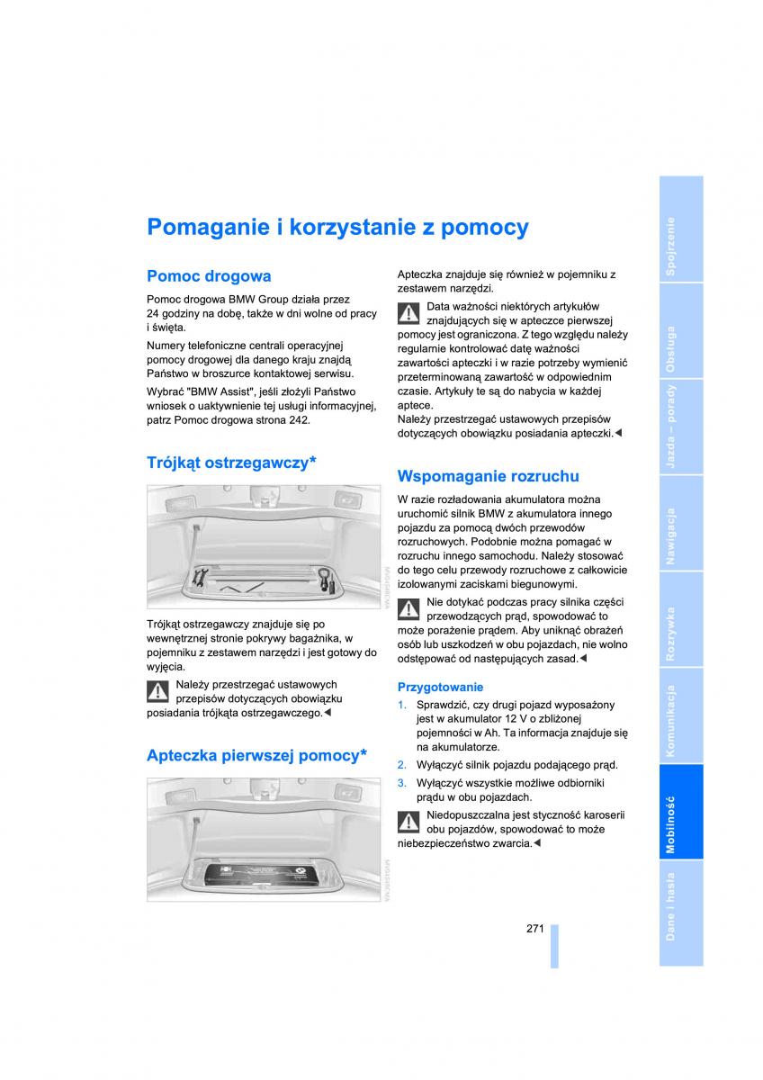 BMW 7 E65 E66 E67 instrukcja obslugi / page 273