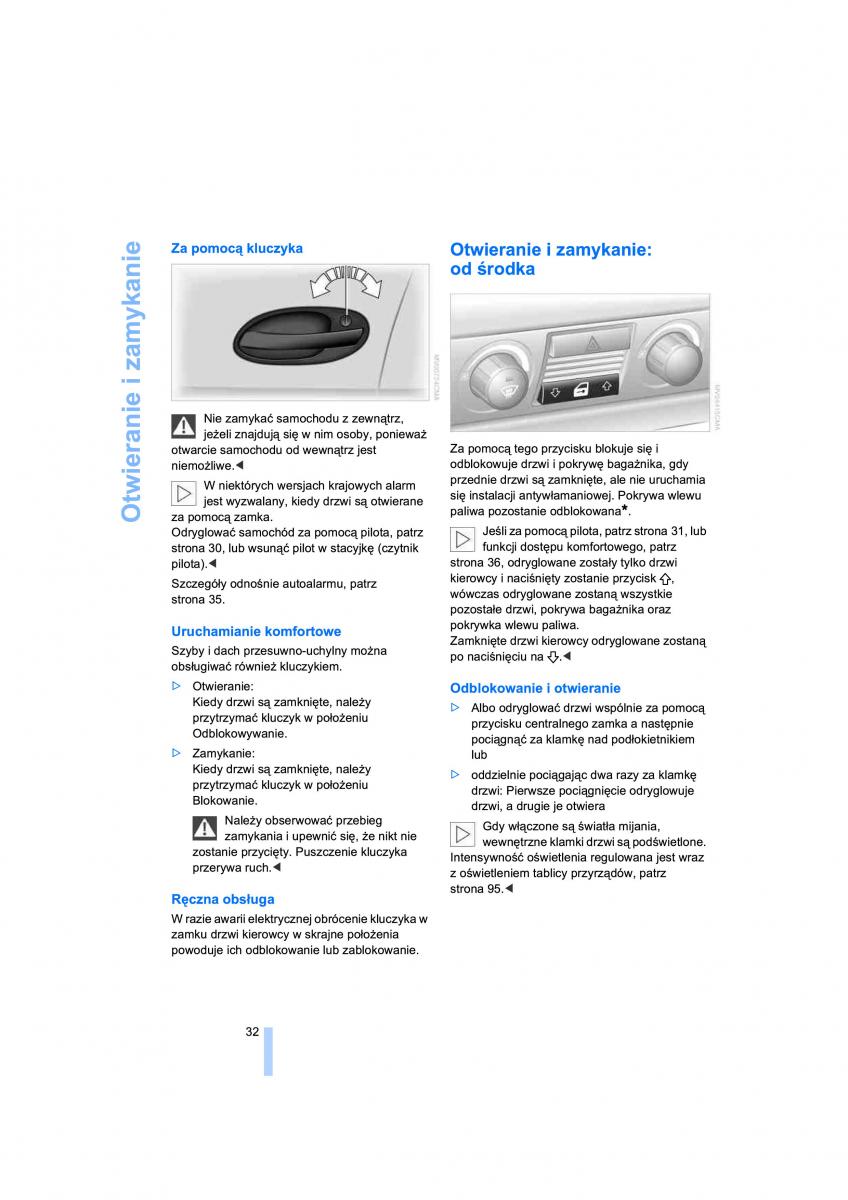 BMW 7 E65 E66 E67 instrukcja obslugi / page 34