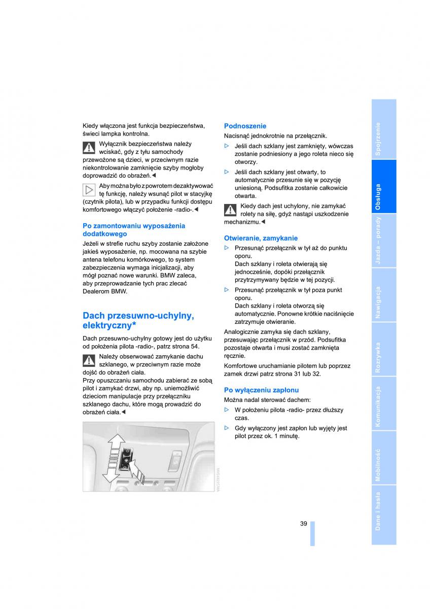 BMW 7 E65 E66 E67 instrukcja obslugi / page 41