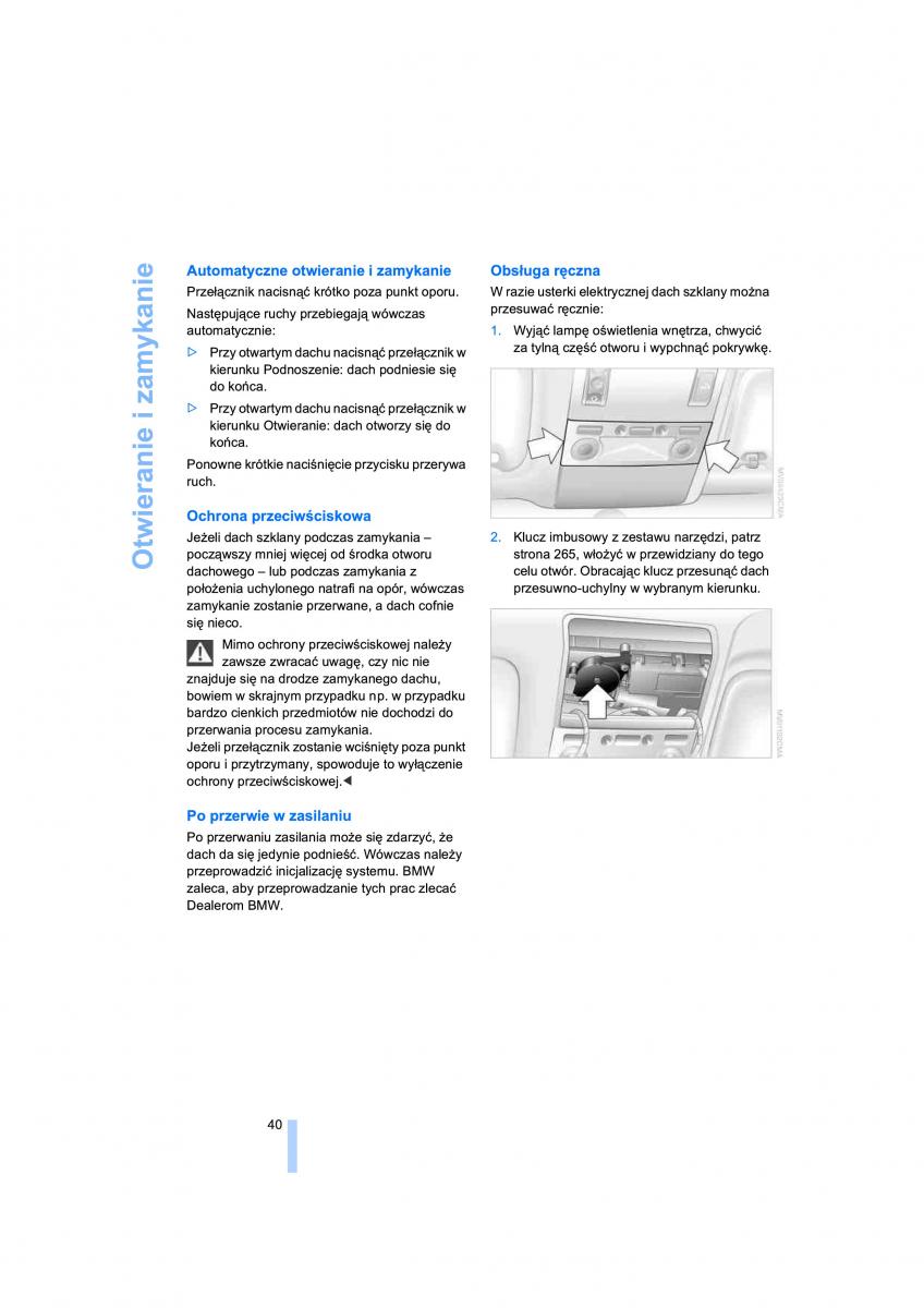 BMW 7 E65 E66 E67 instrukcja obslugi / page 42