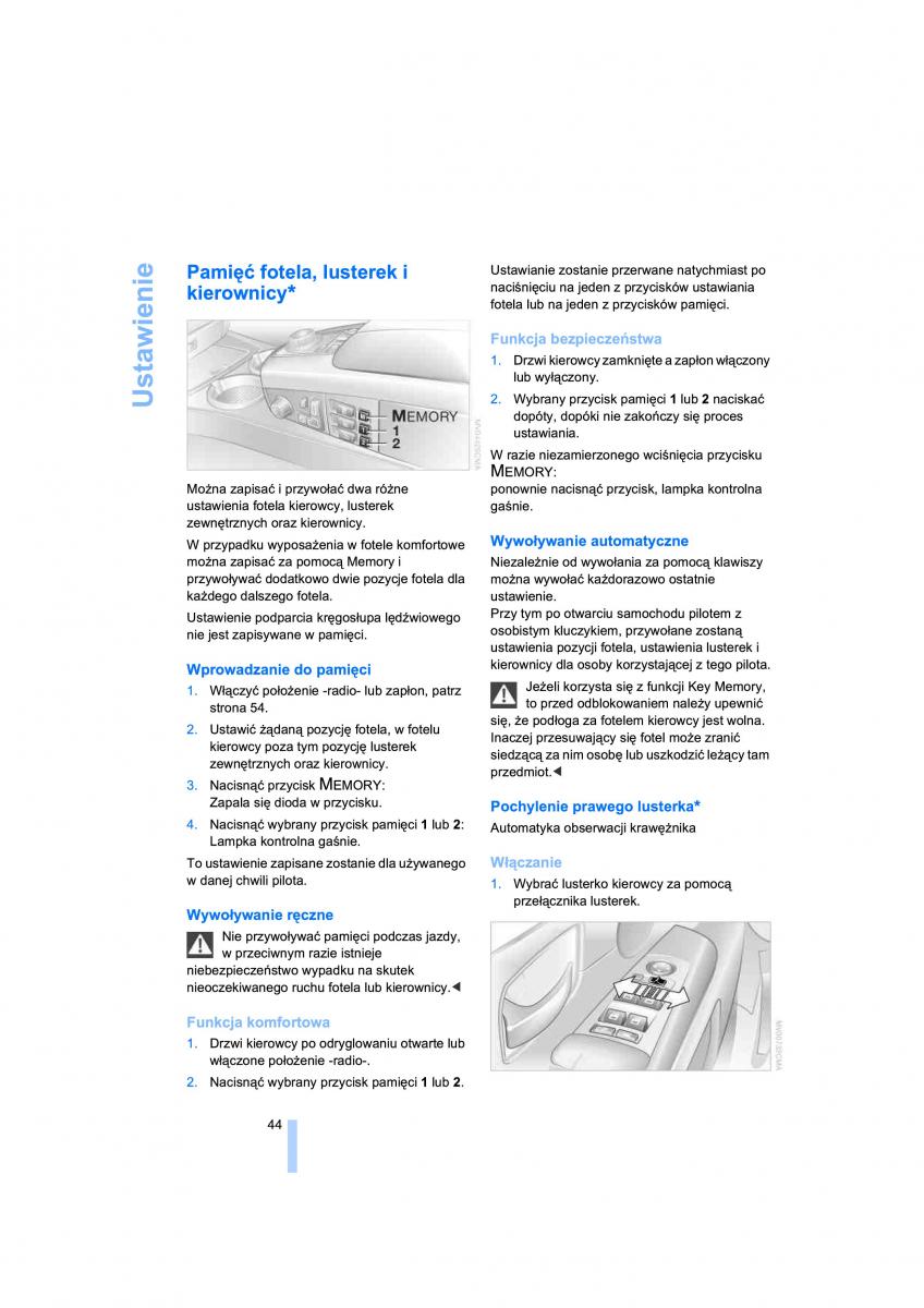 BMW 7 E65 E66 E67 instrukcja obslugi / page 46