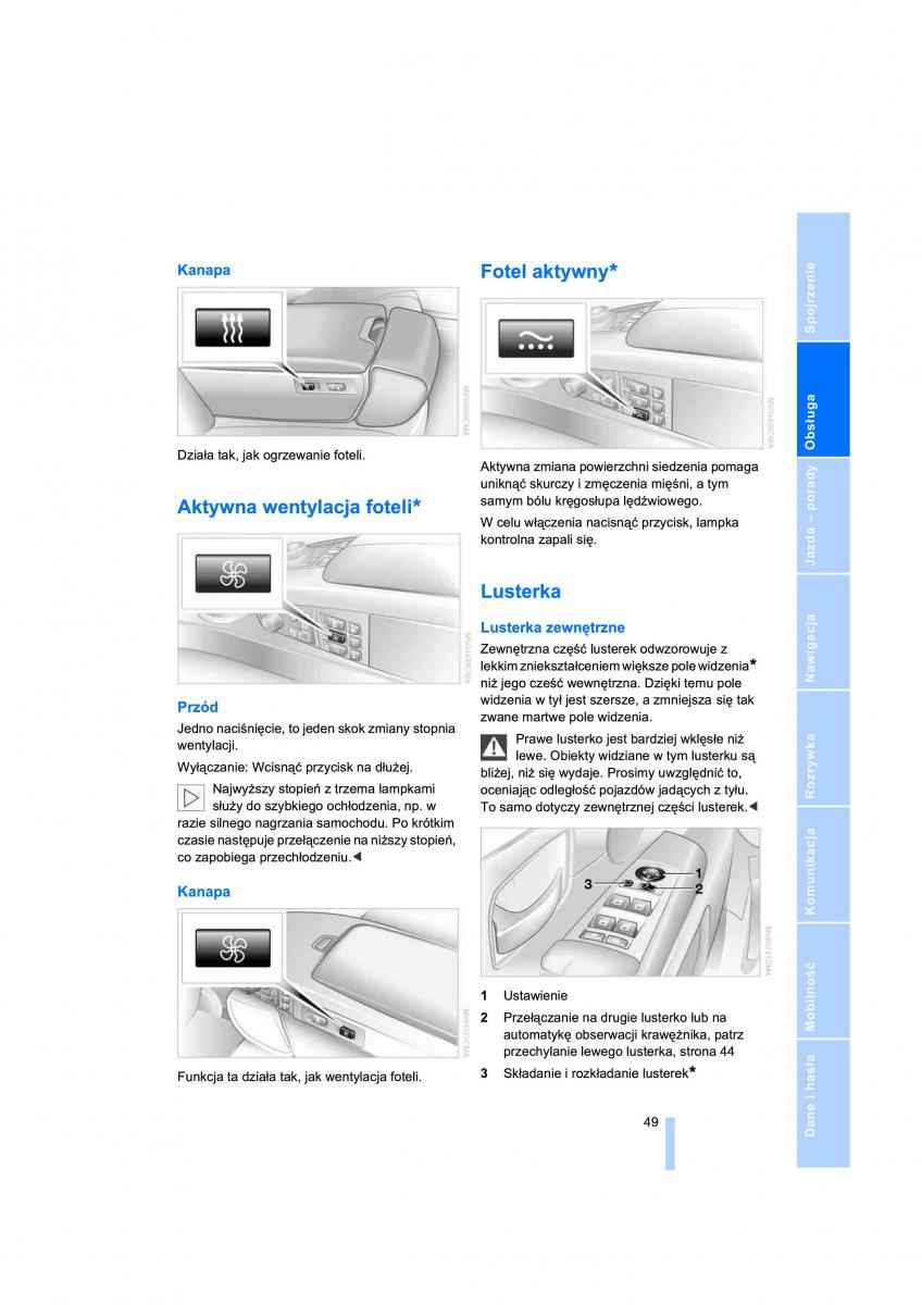 BMW 7 E65 E66 E67 instrukcja obslugi / page 51