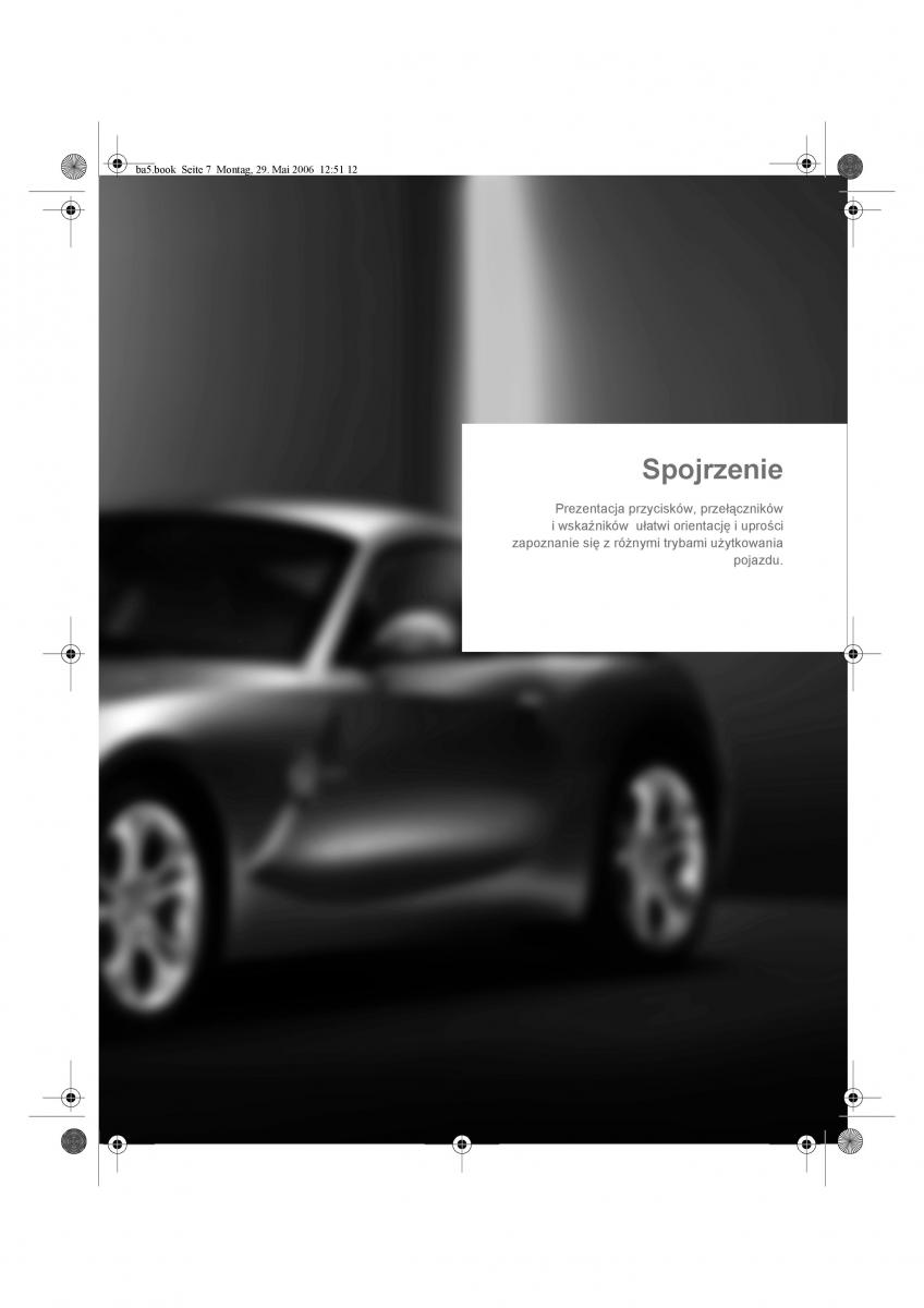 BMW Z4 E85 E86 instrukcja obslugi / page 8