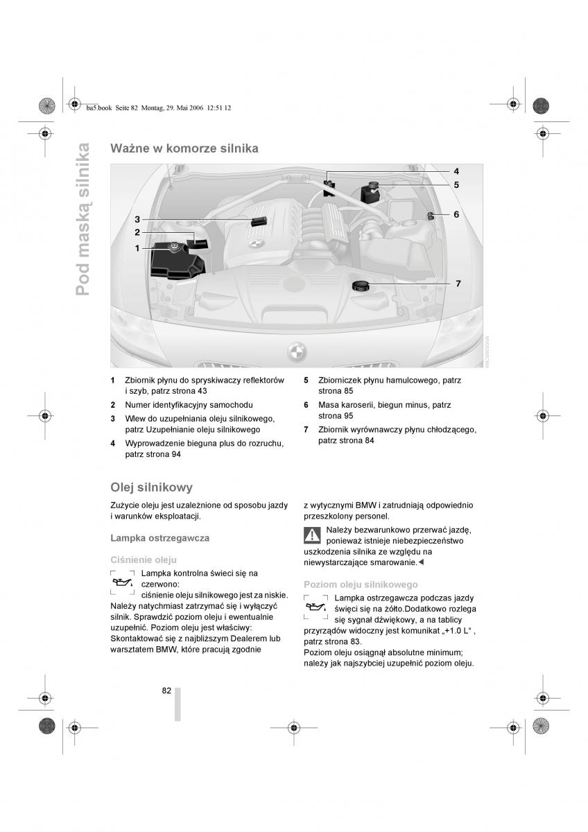 BMW Z4 E85 E86 instrukcja obslugi / page 83