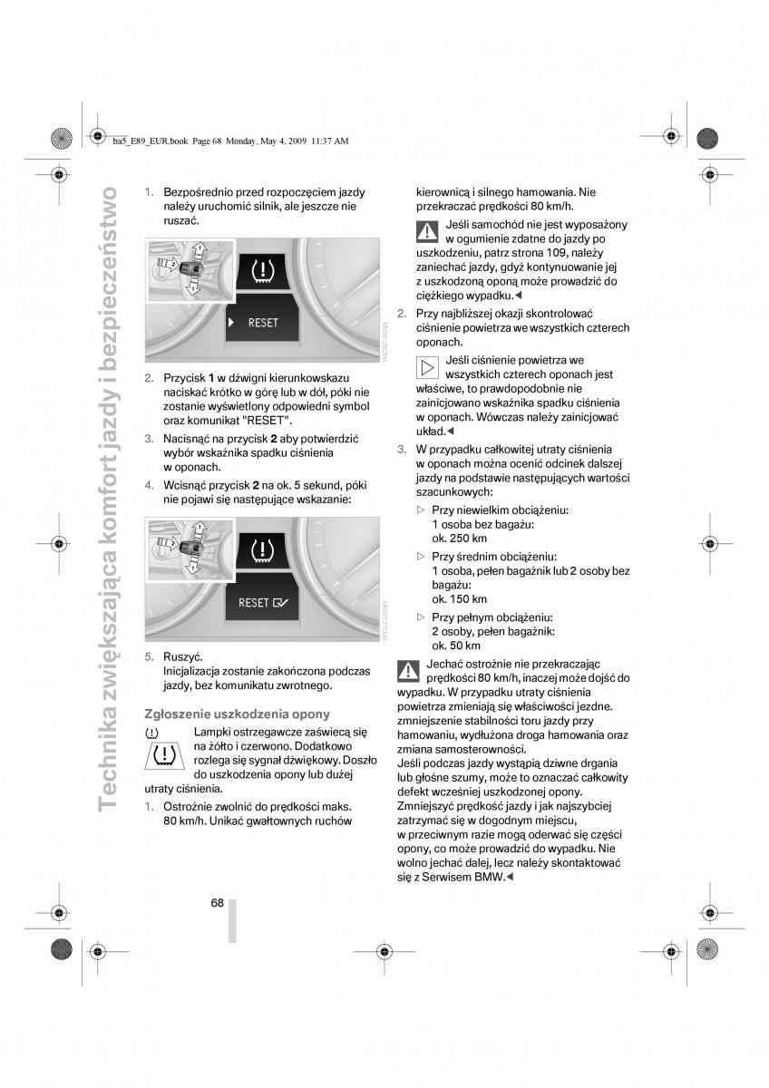 BMW Z4 E89 instrukcja obslugi / page 69