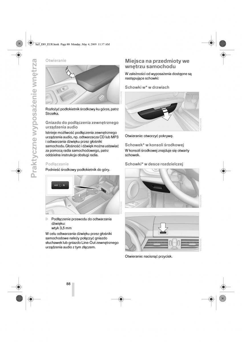 BMW Z4 E89 instrukcja obslugi / page 89