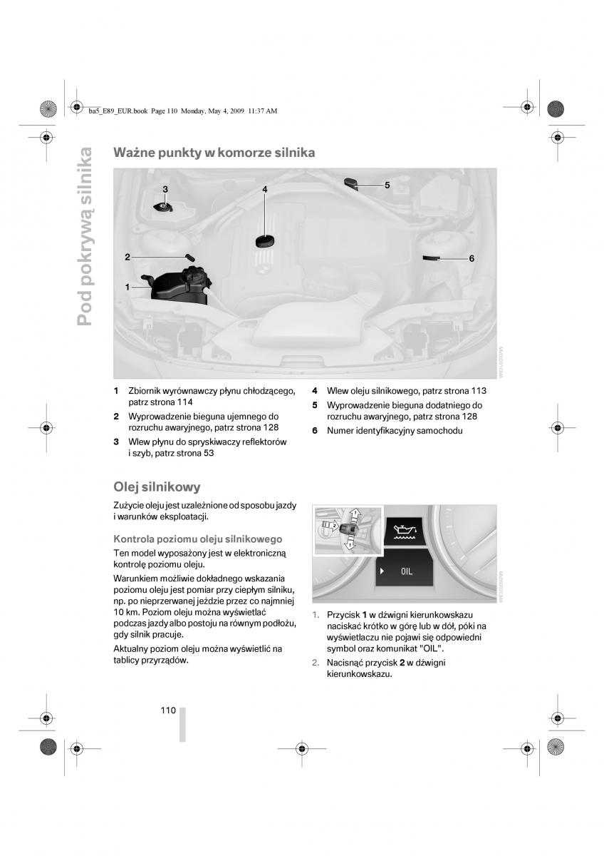 BMW Z4 E89 instrukcja obslugi / page 111