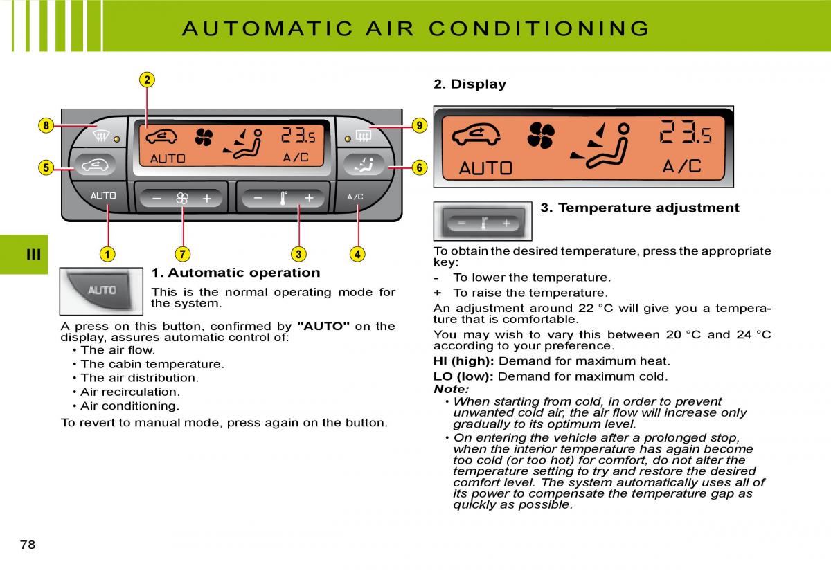 Citroen C2 owners manual / page 62