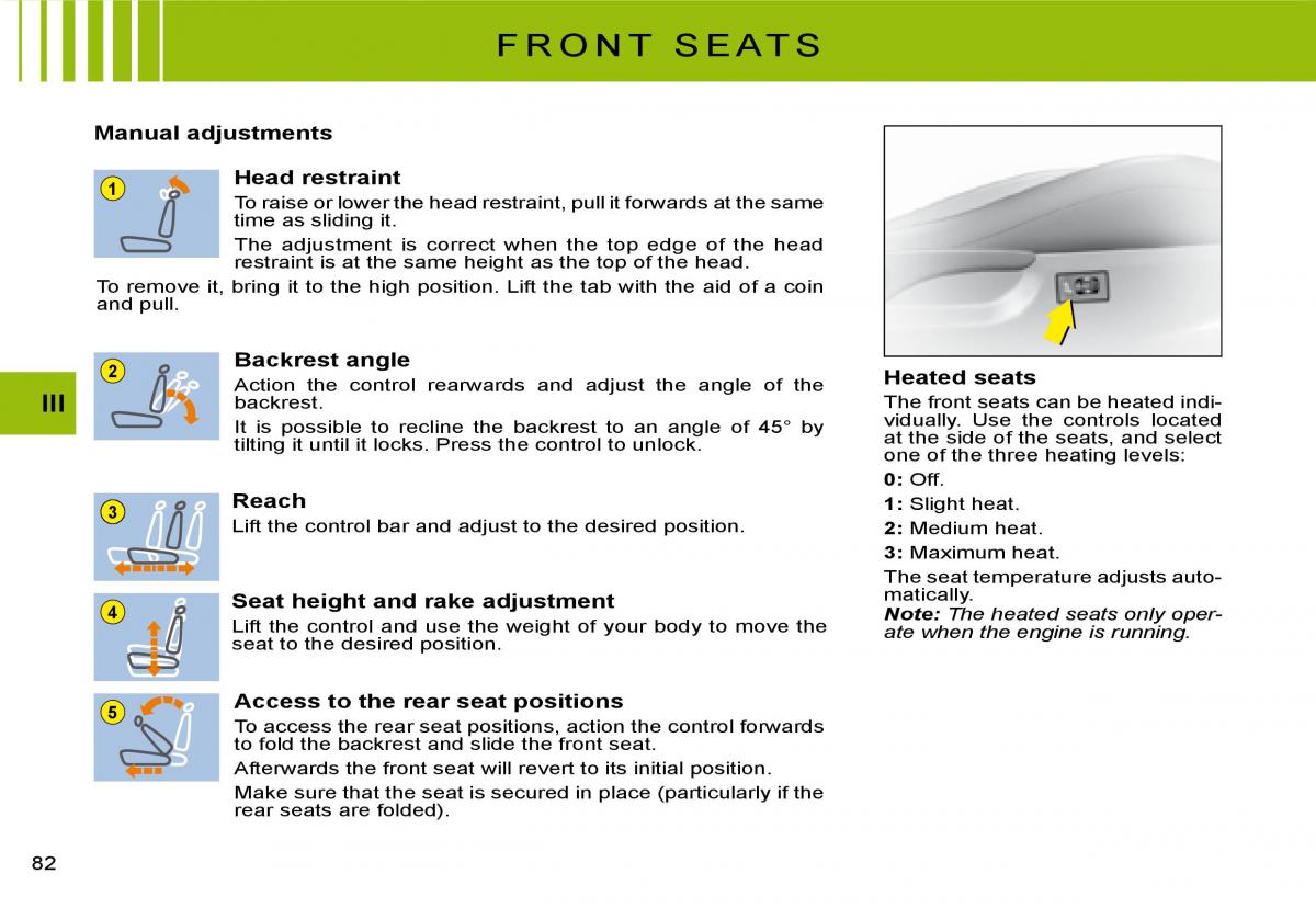 Citroen C2 owners manual / page 66