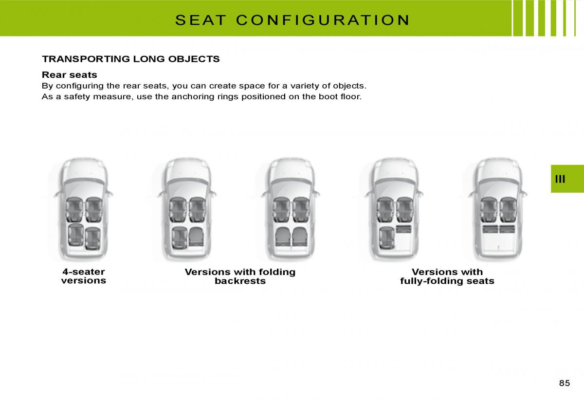 Citroen C2 owners manual / page 69