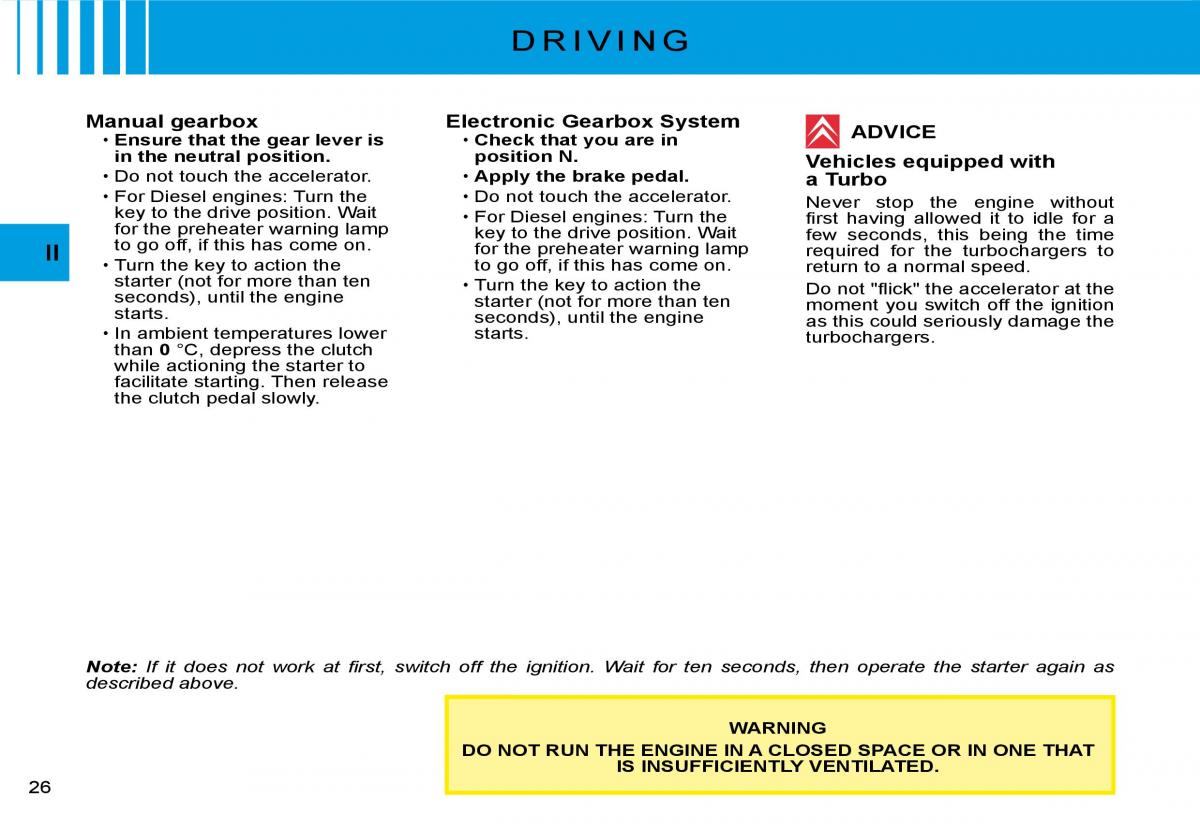 Citroen C2 owners manual / page 7