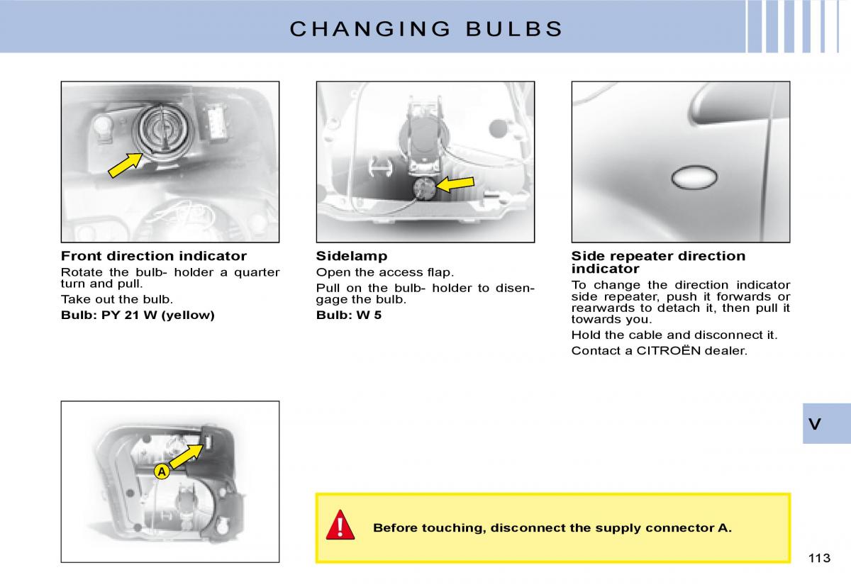 Citroen C2 owners manual / page 97