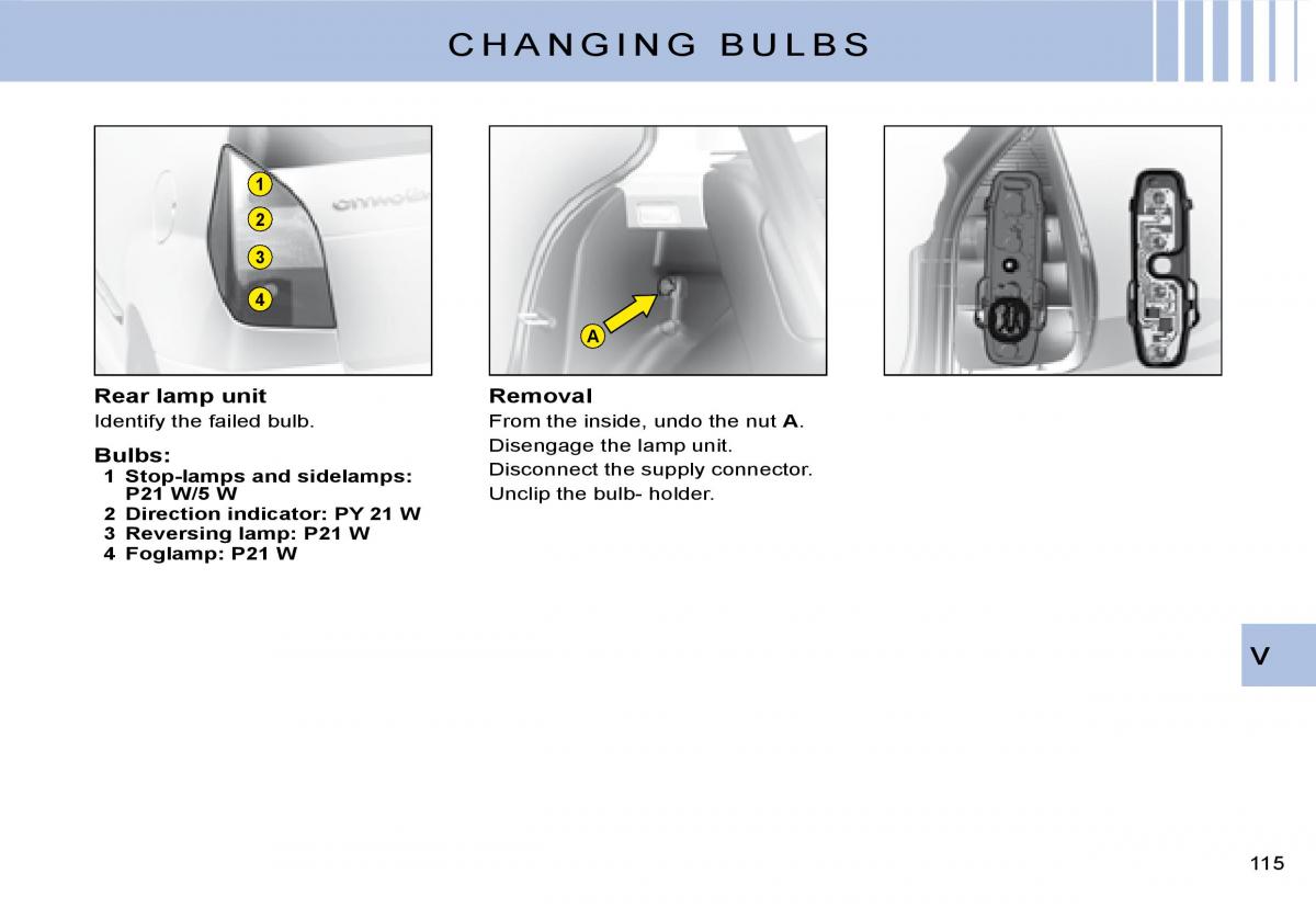 Citroen C2 owners manual / page 100