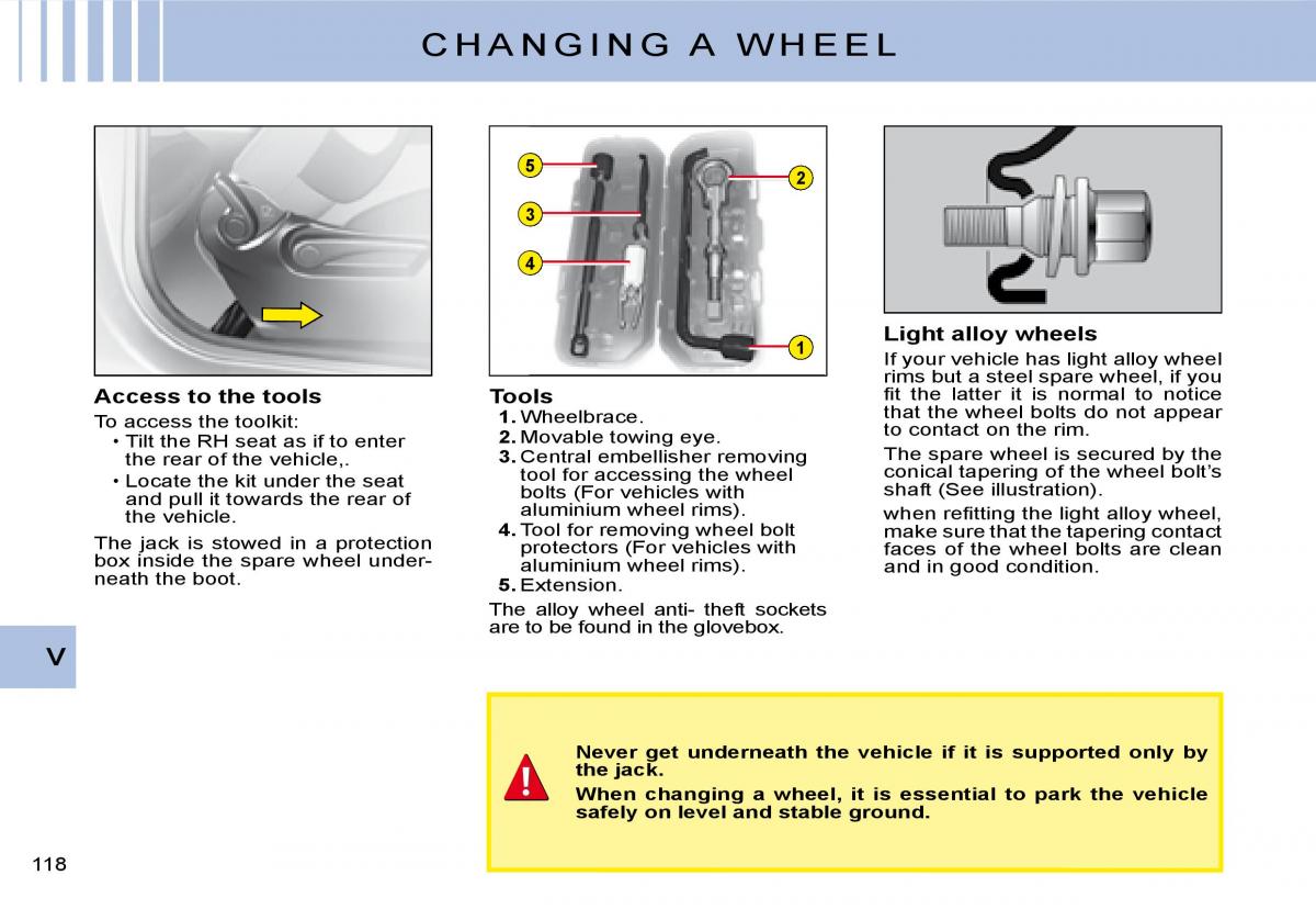 Citroen C2 owners manual / page 103