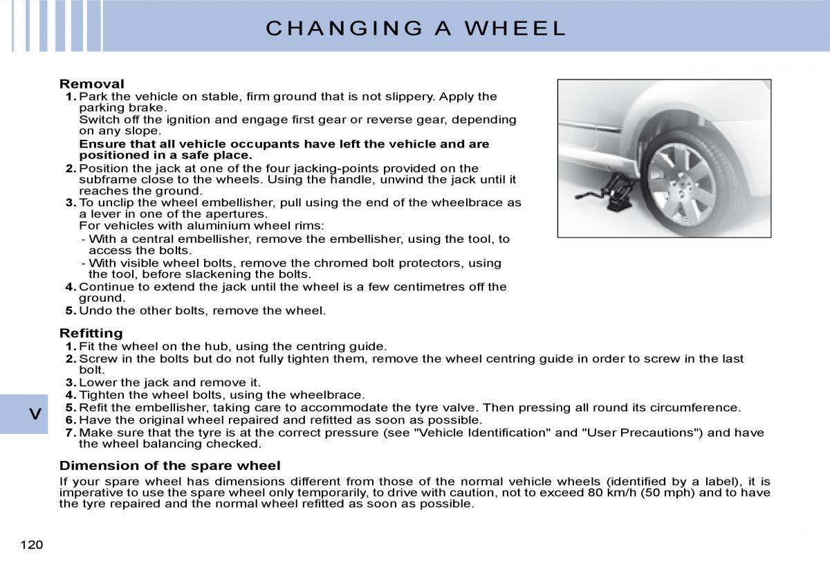 Citroen C2 owners manual / page 105