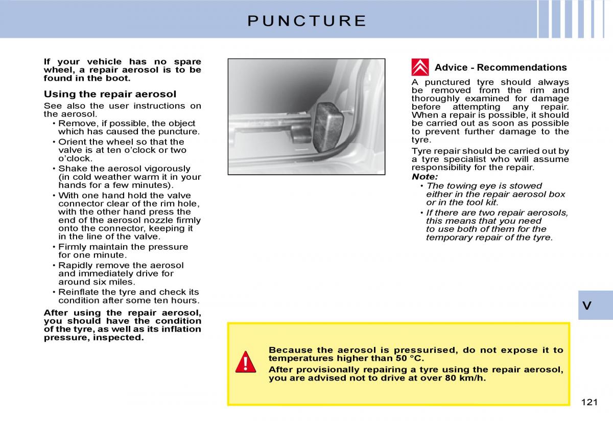 Citroen C2 owners manual / page 106