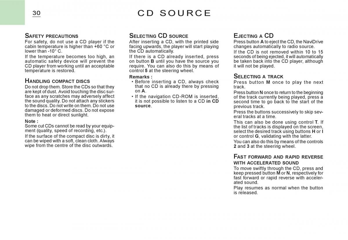 Citroen C2 owners manual / page 158