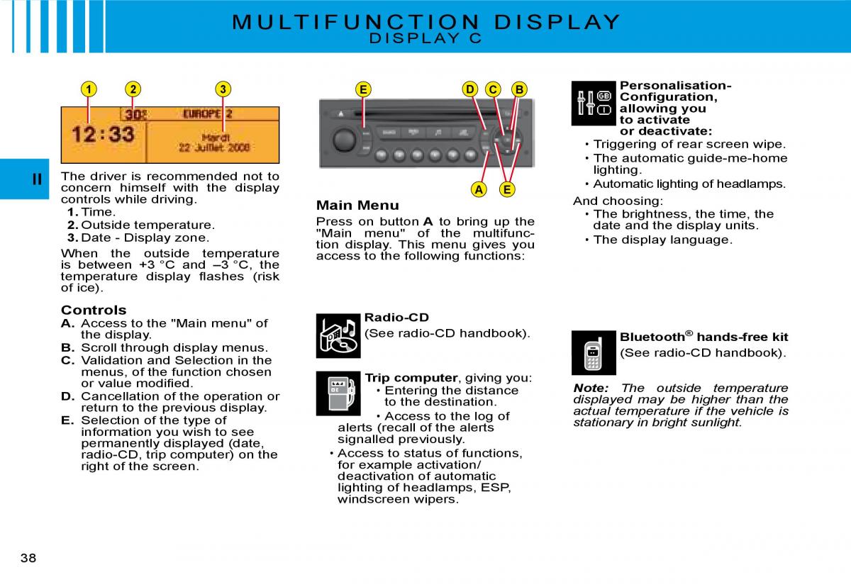 Citroen C2 owners manual / page 21