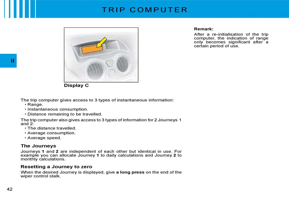 Citroen C2 owners manual / page 25