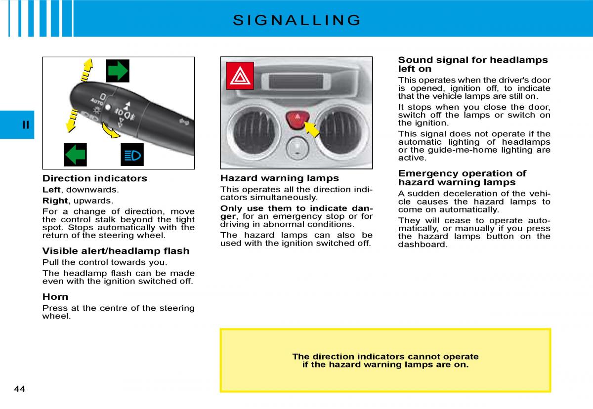 Citroen C2 owners manual / page 27