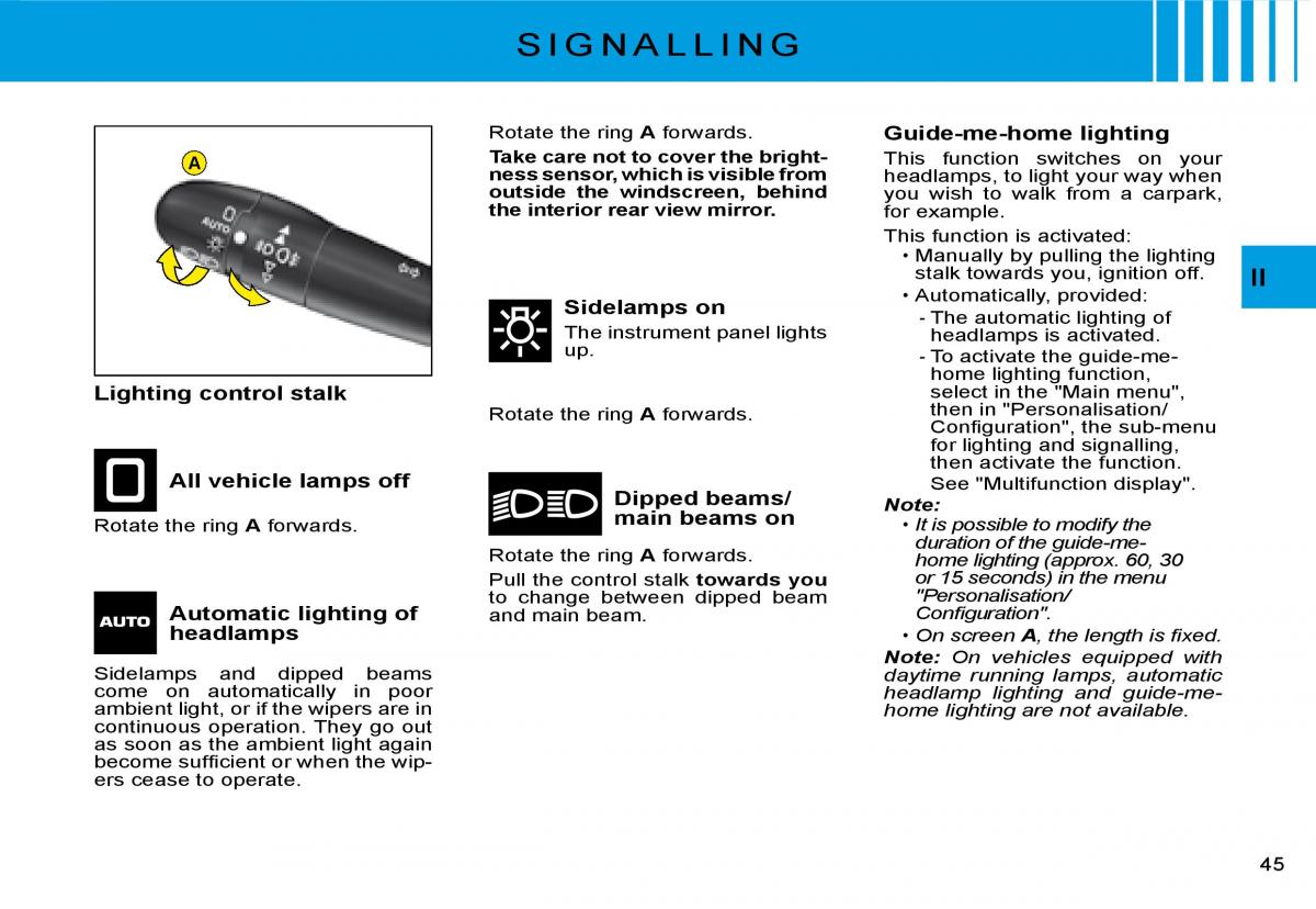 Citroen C2 owners manual / page 28