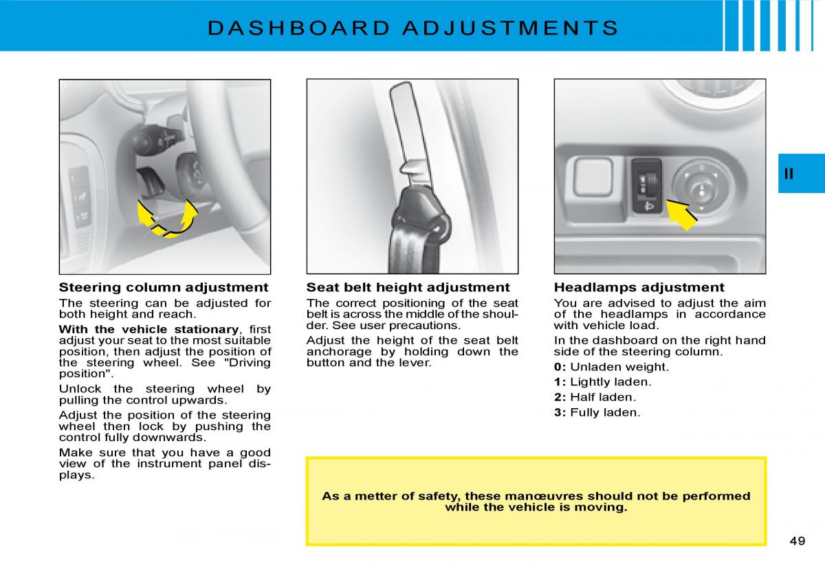 Citroen C2 owners manual / page 32