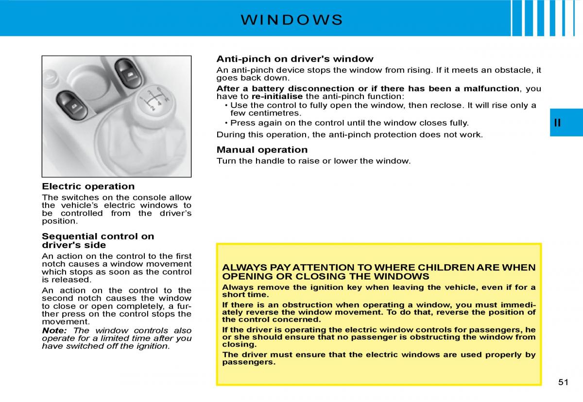 Citroen C2 owners manual / page 34