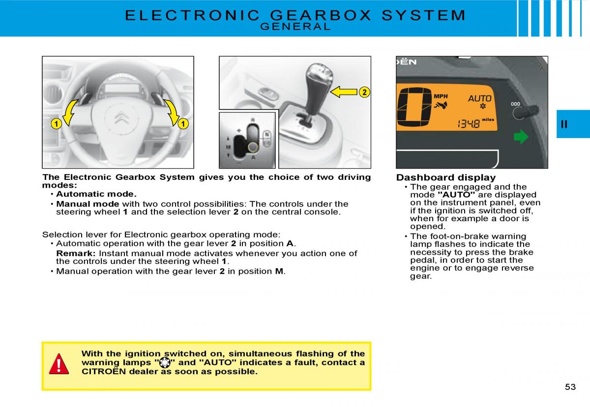 Citroen C2 owners manual / page 36