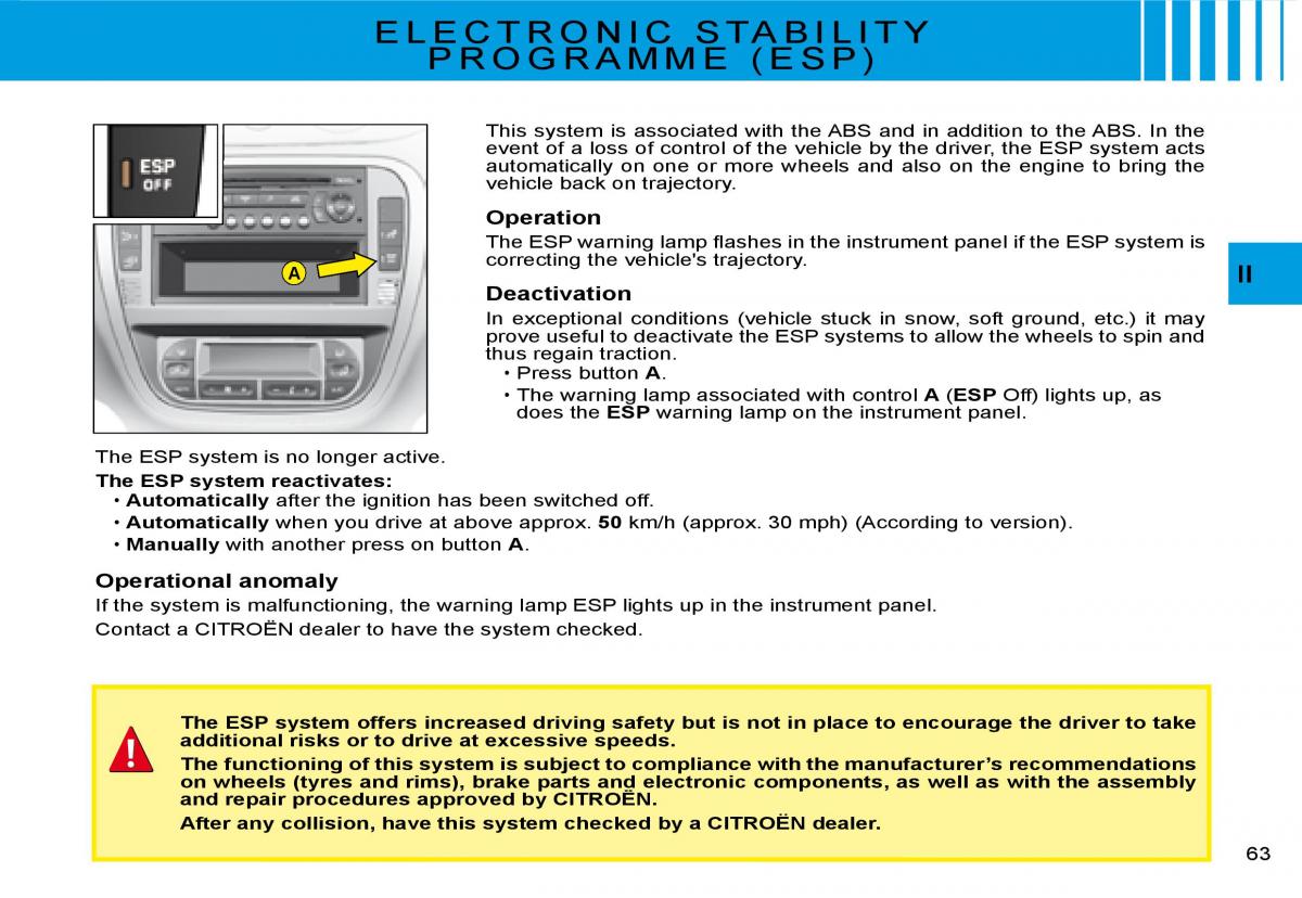 Citroen C2 owners manual / page 46