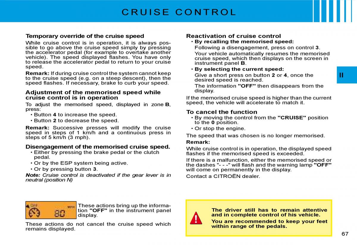 Citroen C2 owners manual / page 50