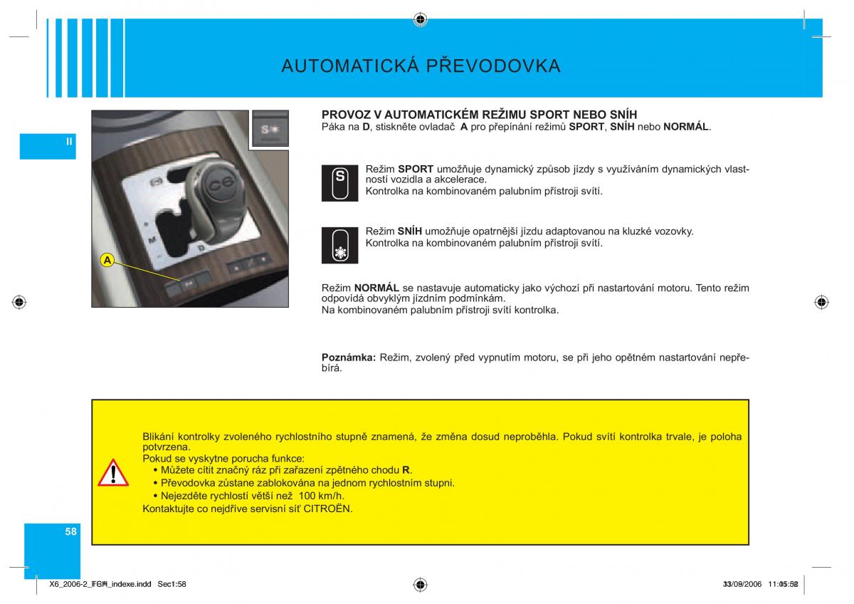 Citroen C6 navod k obsludze / page 62