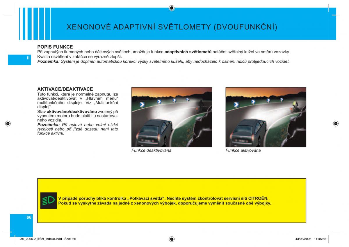 Citroen C6 navod k obsludze / page 70