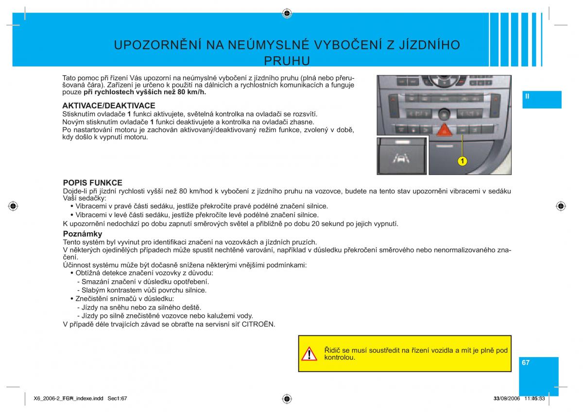 Citroen C6 navod k obsludze / page 71