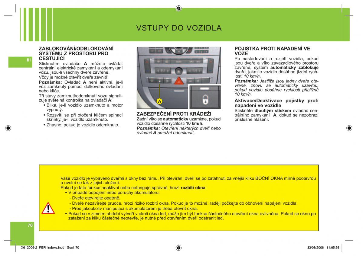 Citroen C6 navod k obsludze / page 74