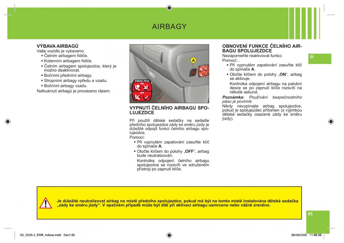 Citroen C6 navod k obsludze / page 89