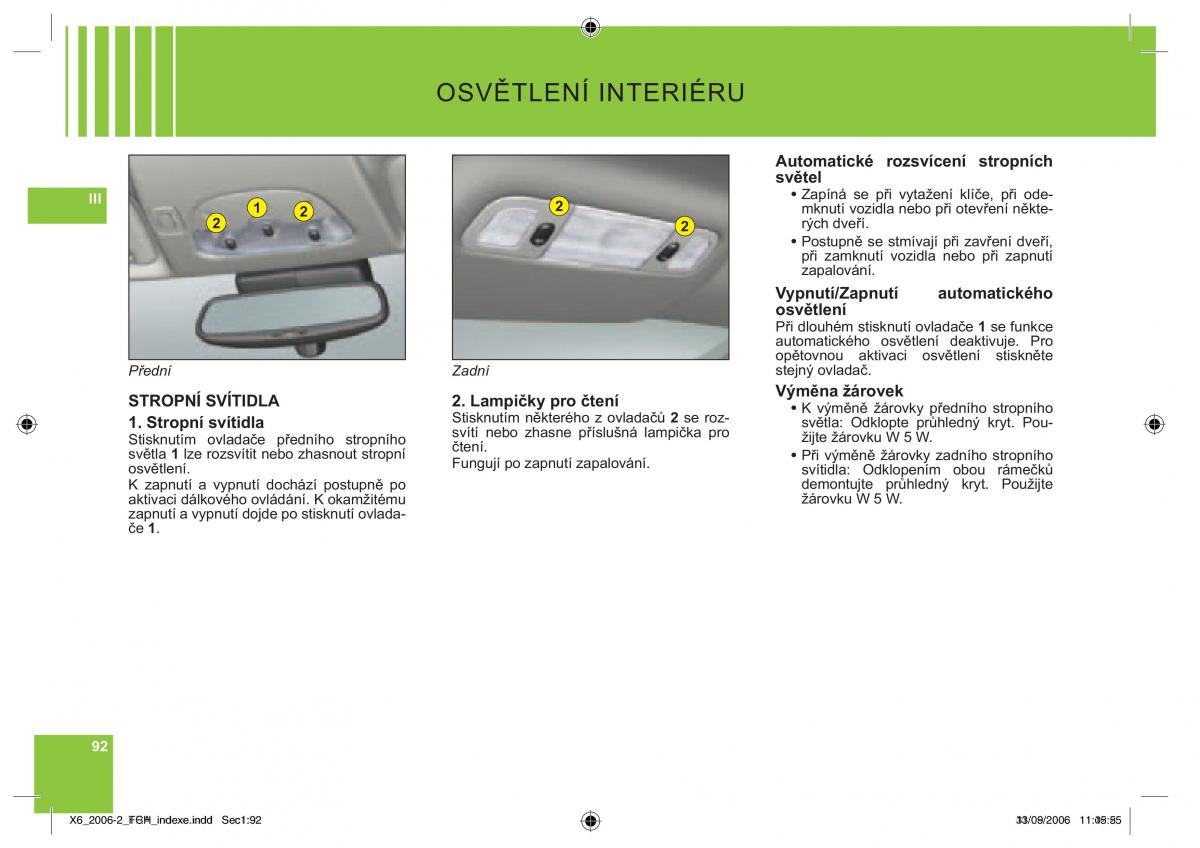 Citroen C6 navod k obsludze / page 96