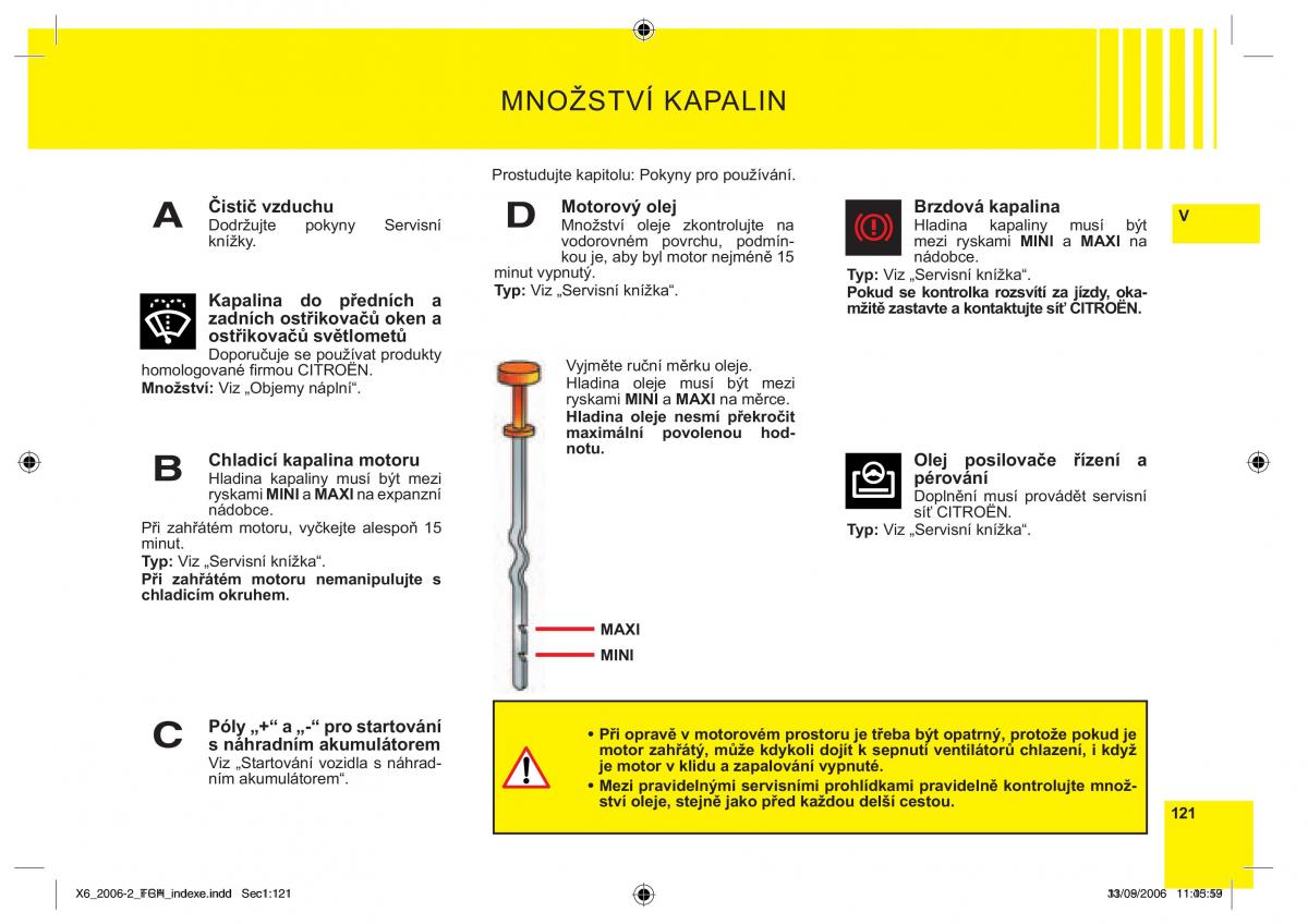 Citroen C6 navod k obsludze / page 125